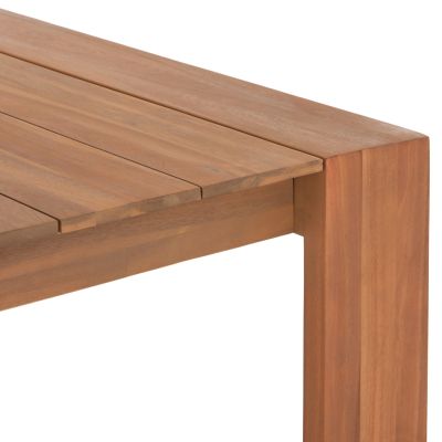 OUTDOOR DINING SET 7PCS FILEM HM10905 ACACIA WOOD IN NATURAL--CUSHION IN BEIGE