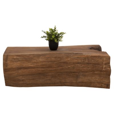 COFFEE TABLE TORANKU HM9796 SOLID TEAK TRUNK IN NATURAL