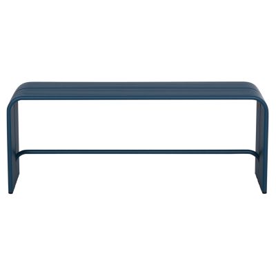BENCH 2-SEATER SERIES INTREPID HM6327.08 ALUMINUM IN BLUE 109,5x37x42Hcm.
