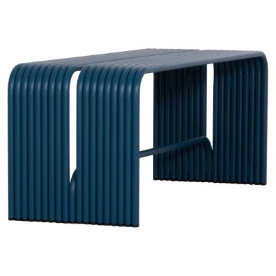 BENCH 2-SEATER SERIES INTREPID HM6327.08 ALUMINUM IN BLUE 109,5x37x42Hcm.