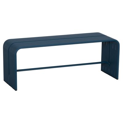 BENCH 2-SEATER SERIES INTREPID HM6327.08 ALUMINUM IN BLUE 109,5x37x42Hcm.
