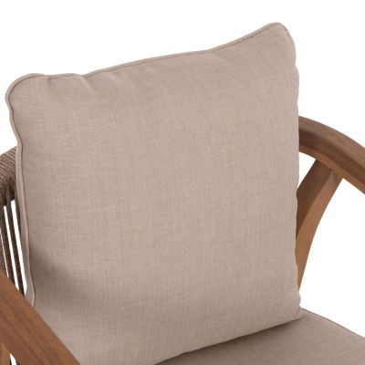 OUTDOOR DINING SET 7PCS CONTREL HM10901.01 ACACIA WOOD IN NATURAL--CUSHIONS IN BEIGE