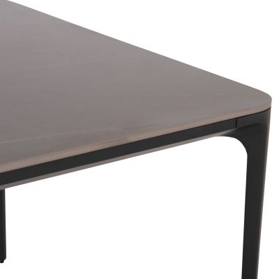 OUTDOOR DINING SET 7PCS STAD HM10863.01 GREY ALUMINUM-SINTERED STONE TOP-OLEFIN FABRIC