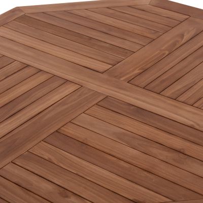 OUTDOOR DINING SET 5PCS FOLDABLE KARLIN HM10922 TEAK WOOD IN NATURAL