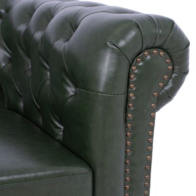 СЕТ 2-МЕСНИ И 3-МЕСНИ ДИВАНИ MOBAR  T.CHESTERFIELD--КИПРАСОВО ЗЕЛЕНО