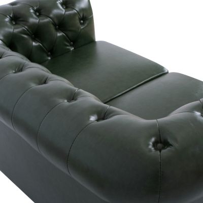 СЕТ 2-МЕСНИ И 3-МЕСНИ ДИВАНИ MOBAR  T.CHESTERFIELD--КИПРАСОВО ЗЕЛЕНО