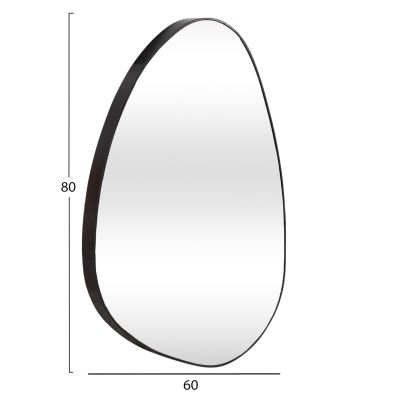СТЕННО ОГЛЕДАЛО IRREGU-ЧЕРЕН ЦВЯТ 60x80Всм.