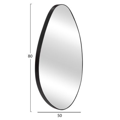 СТЕННО ОГЛЕДАЛО- ЧЕРНО 50x80Hсм.