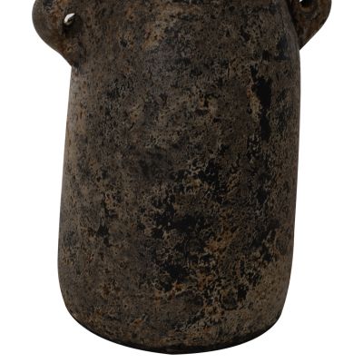 DECOR VASES 3PCS HM7710 ANTIQUE GREY TERRACOTTA