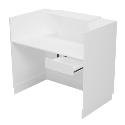 RECEPTION DESK BARRY HM2152.02 MELAMINE IN WHITE 120x70x110Hcm.