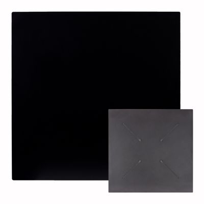 Квадратен плот за маса от HPL- черен, 80x80 см.