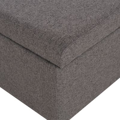 STOOL WITH FOLDING BUNK BED & MATTRESS INGE HM3343.01 GREY FABRIC 166x75x40Hcm.