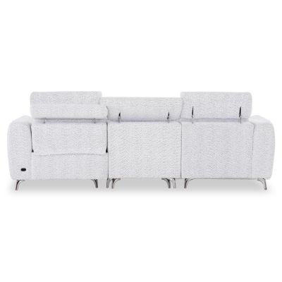 LEFT CORNER 3-SEAT SOFA WITH RECLINE VALENTE HM3317.01L LIGHT GREY FABRIC 275x160x104H