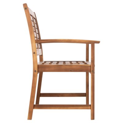 OUTDOOR BENCH 2-SEATER DANNY HM6547 ACACIA WOOD IN NATURAL COLOR 122x60x92Hcm