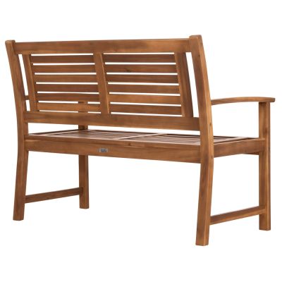 OUTDOOR BENCH 2-SEATER DANNY HM6547 ACACIA WOOD IN NATURAL COLOR 122x60x92Hcm