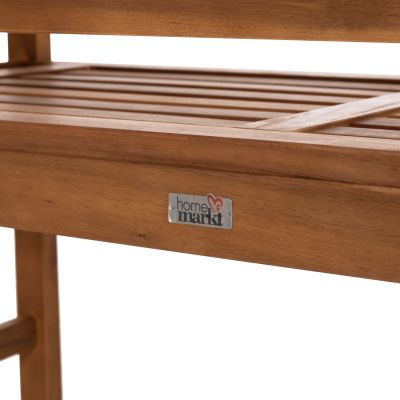 OUTDOOR BENCH 2-SEATER DANNY HM6547 ACACIA WOOD IN NATURAL COLOR 122x60x92Hcm