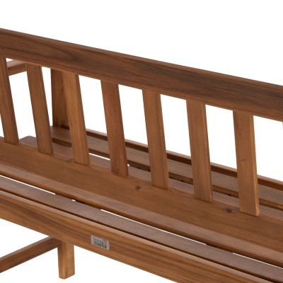 OUTDOOR BENCH 2-SEATER FORNEL HM6546 ACACIA WOOD IN NATURAL COLOR 122x56x85Hcm.
