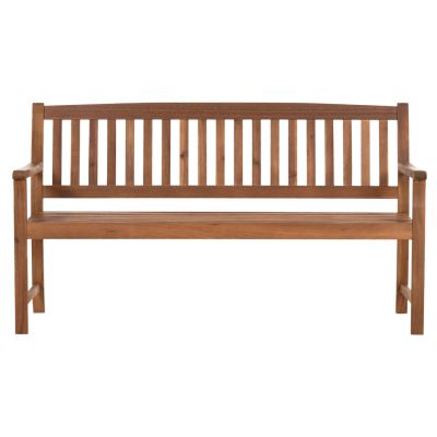 OUTDOOR BENCH 3-SEATER GEORGE HM6548 ACACIA WOOD IN NATURAL COLOR 160x62x90Hcm