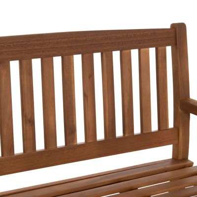 OUTDOOR BENCH 3-SEATER GEORGE HM6548 ACACIA WOOD IN NATURAL COLOR 160x62x90Hcm