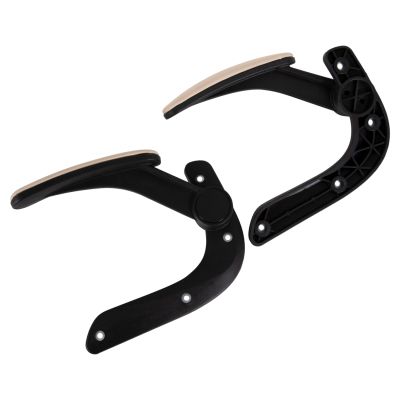 REPLACEMENT FLIP-UP ARMS 2PCS SET FOR OFFICE CHAIR HM1197.04 BLACK-BEIGE