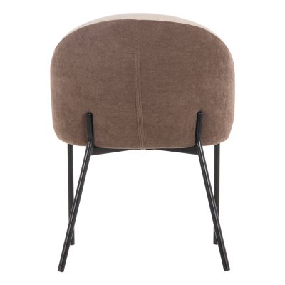DINING SET 7PCS DETTON HM12100.02 CERAMIC TOP IN PANDORA COLOR SCHEME--BEIGE/BROWN COLOR FABRIC