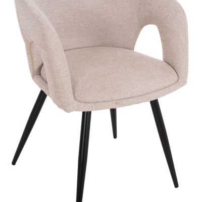DINING SET 5PCS EXTENDABLE CORNEL HM12105.02 MDF--FABRIC IN BEIGE