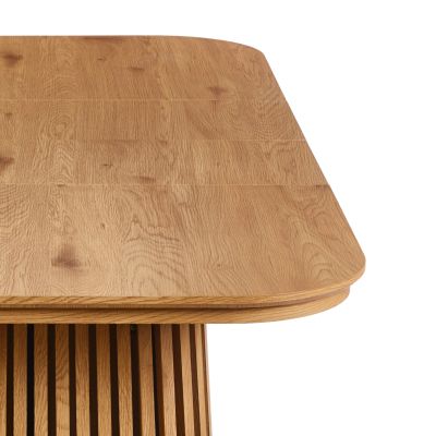 DINING SET 7PCS EXTENDABLE CORNEL HM12107.02 MDF--FABRIC IN BEIGE