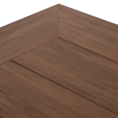 ALUMINUM DINING TABLE SQUARE TABER HM5563.04 CAPPUCCINO WITH POLYWOOD TOP 80x80x73Hcm.