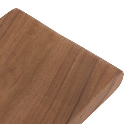Градинска пейка за двама KONNY-дърво суар в естествен цвят, 121x30,5x45 см (височина).