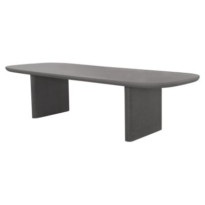 DINING TABLE AZAMI HM6600.01 GREY FIBER CEMENT 240x100x75Hcm