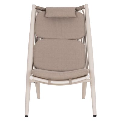 LOUNGER RELAX REMUS HM6642.02 ALUMINUM IN WHITE--OLEFIN ROPE IN BEIGE 63x87x94Hcm.