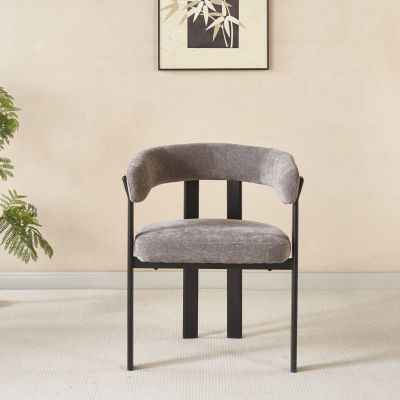 Трапезен стол SHEMI – сиво 65x56x79 см (В).