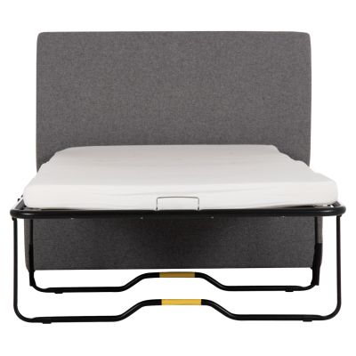 STOOL WITH FOLDING BUNK BED & MATTRESS INGE HM3343.01 GREY FABRIC 116x74x40Hcm.
