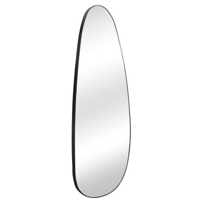 WALL MIRROR CRITHER HM4486.11 MDF FRAME IN BLACK COLORING 49x140Hcm.