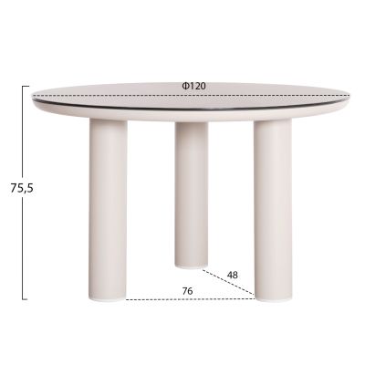 OUTDOOR DINING SET 5PCS SHANKS HM11390.02 ALUMINUM IN CREAM WHITE & OLEFIN CUSHION COVERS IN BEIGE