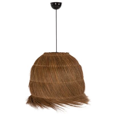 CEILING PENDANT LAMP HM7892 RAYUNG GRASS IN BROWN COLOR Φ46x40-141Hcm.