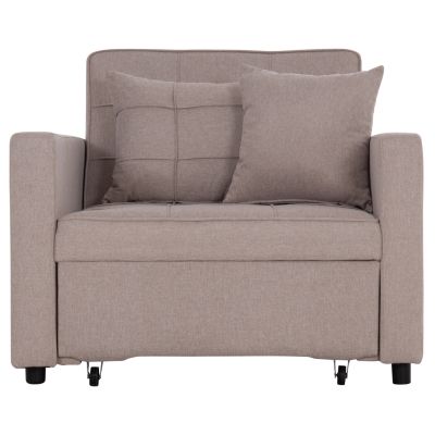 ARMCHAIR-BED MERO HM3306.03 BEIGE FABRIC 100x90x83Hcm.