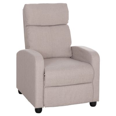 ARMCHAIR WITH PUSH-BACK RELAX MECHANISM DROSEN HM3299.03 BEIGE FABRIC 68x80x93Hcm.