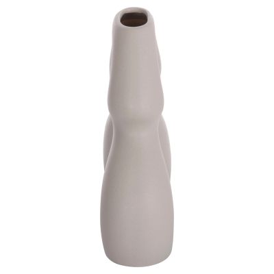 CERAMIC TABLE DECOR ISIL HM4598.03 MATTE GREY 26x9.5x29.5Hcm.