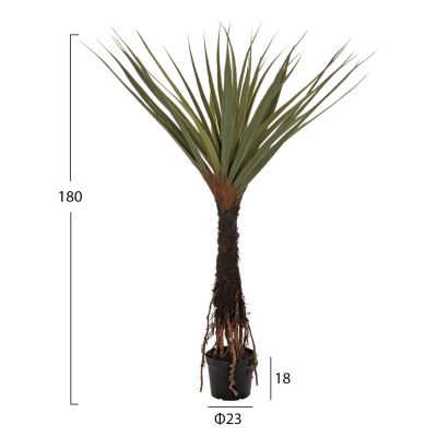 DECORATIVE SYNTHETIC PLANT IN POT HM7988 SISAL TREE Φ23x18-180Hcm.