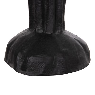 DECORATIVE FLOOR STANDING CACTUS HM4386.01S PLASTER IN BLACK 42x30x74Hcm.