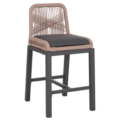 Бар стол Howard антрацит/бежово 47.5x55x94.5Hсм.