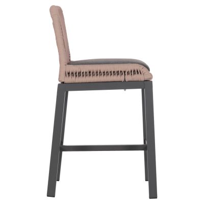 Бар стол Howard антрацит/бежово 47.5x55x94.5Hсм.