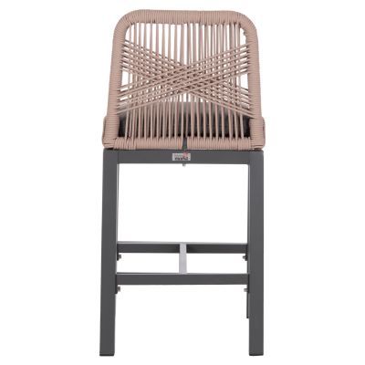 Бар стол Howard антрацит/бежово 47.5x55x94.5Hсм.