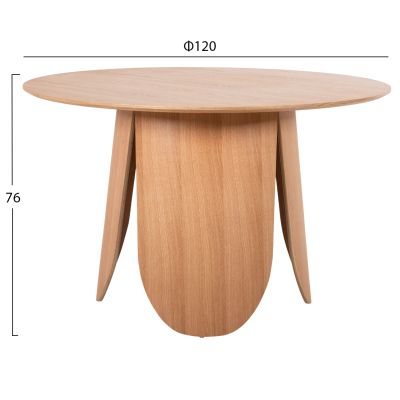 DINING SET 5PCS HM11971 TABLE DENTY & 4 CHAIRS DELF(OAK-BLACK)