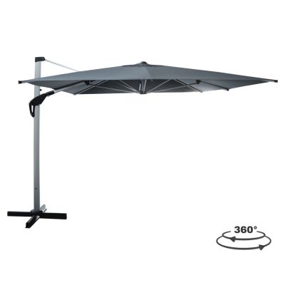UMBRELLA JAVANTE HM6620.01 ANODIZED ALUMINUM--GREY SHADE 300x400x263Hcm.