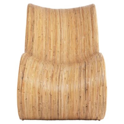 КРЕСЛО CURVY LOUNGE - РАТАН В ЕСТЕСТВЕН ЦВЯТ 63x128x97Hcm.