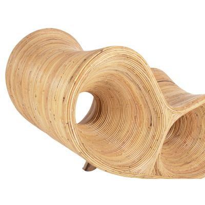 КРЕСЛО CURVY LOUNGE - РАТАН В ЕСТЕСТВЕН ЦВЯТ 63x128x97Hcm.