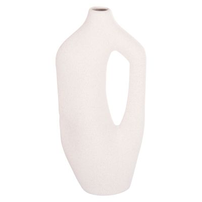 CERAMIC TABLE DECOR SERIES SEBOR HM4625 OFF WHITE WITH CRYSTALLISATION 20x9x46Hcm.