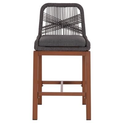 Бар стол  Howard тъмносиво въже 47.5x55x94.5Hсм.
